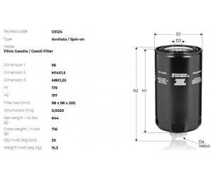 GS124 TECNECO FILTERS 